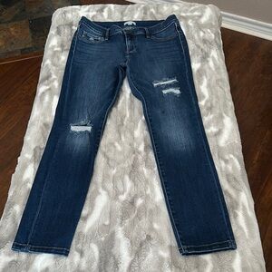 New York & Company Dark Blue Skinny Jeans